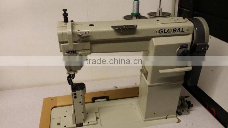 Single/Double Needle Roller shoe making Post bed Lockstitch Sewing Machine