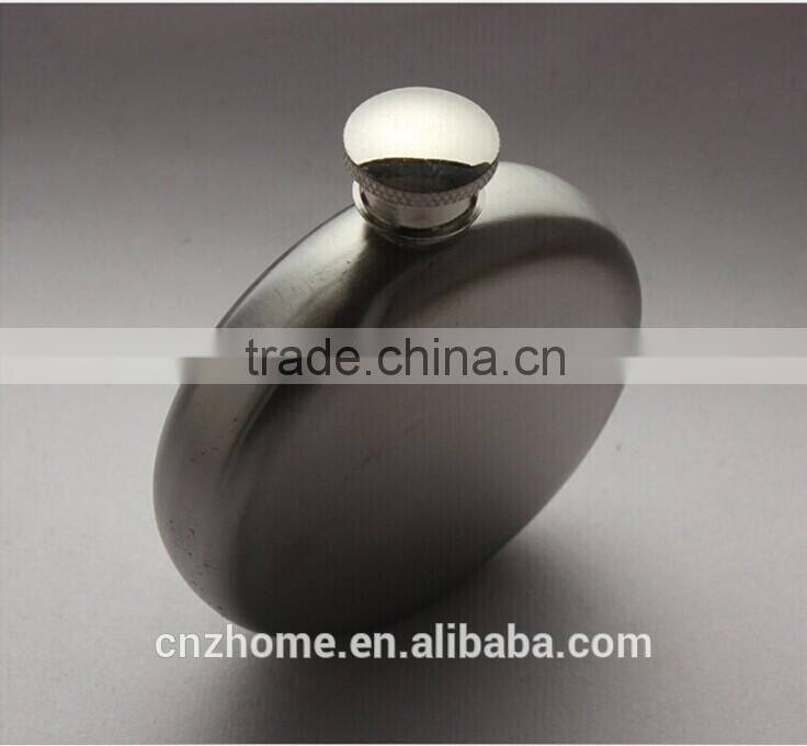 3oz&5oz stainless steel hip flask of rounded style,304 stainless steel