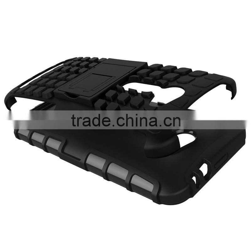 Dual layer armour TPU Gel case for ASUS Zenfone 2 with kickstand