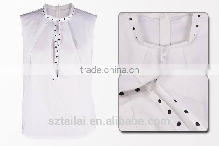 China suppliers Fashion tank top shirt sleeveless