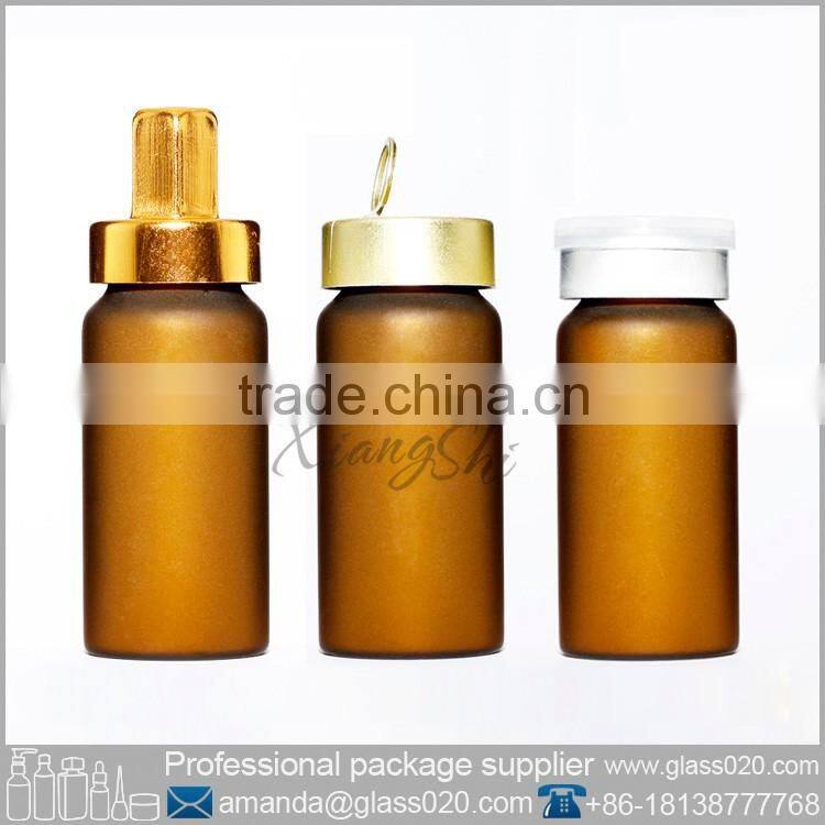 20ml frosty vial glass bottle on with cap