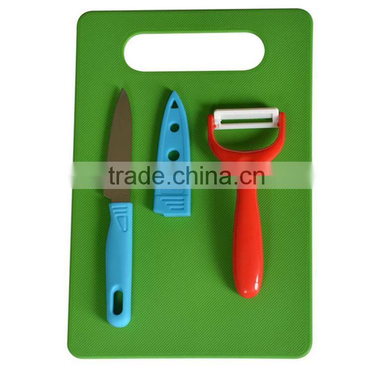 cheap wholesale knives and peeler cutting board set