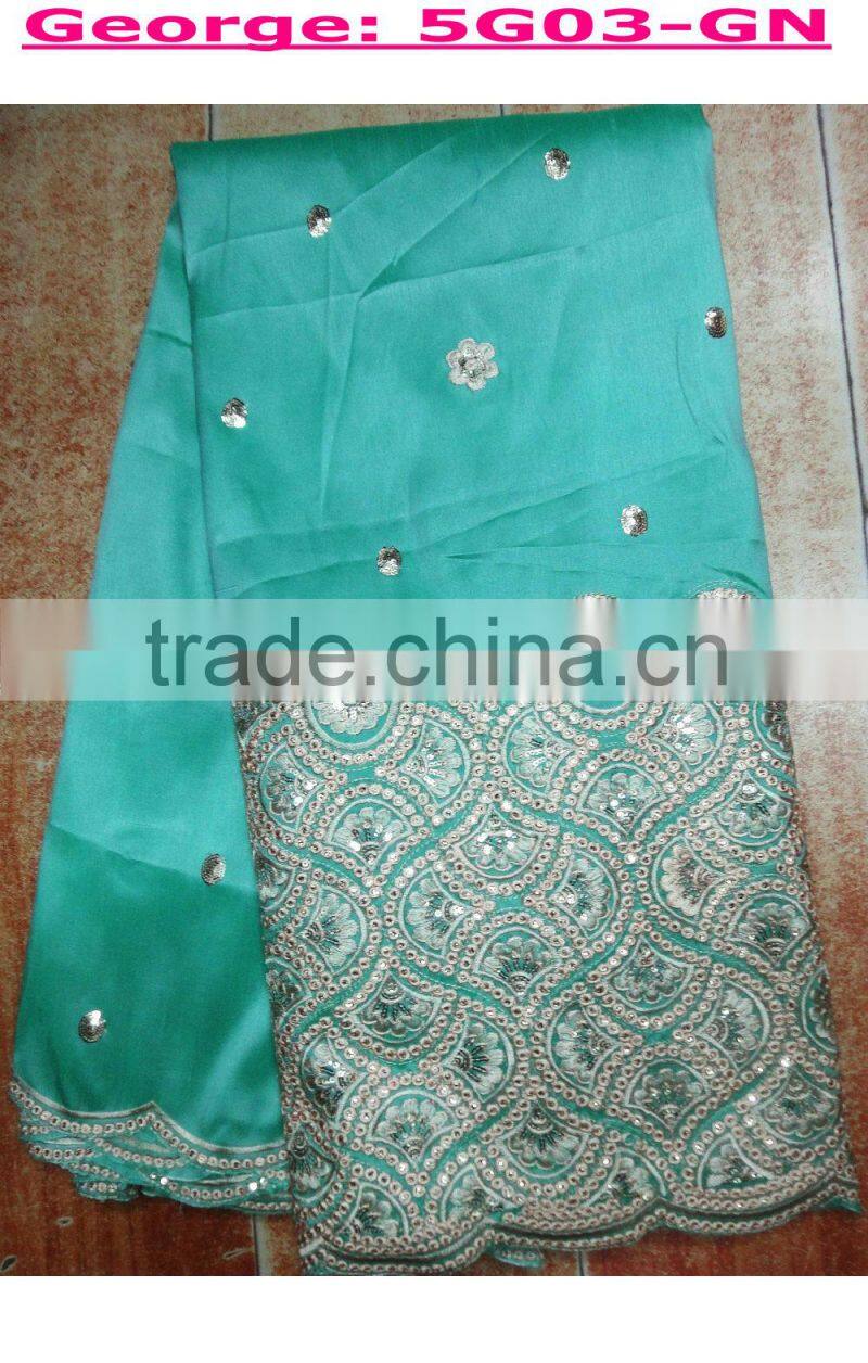 African raw silk emboidery george lace fibers FOR ORDERS