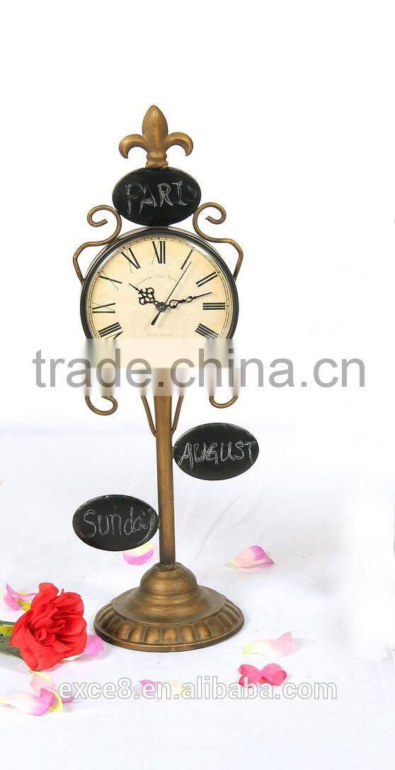 French antique decorative gold metal floor standing clocks