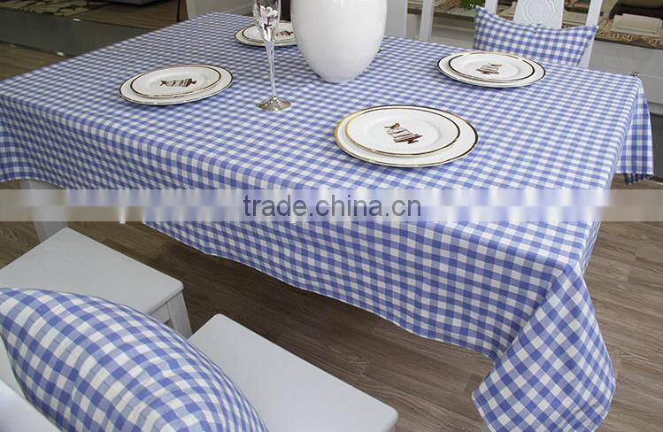 Eco-friendly printed mini check in different colors cotton table cloth ,Printed Table Cloth