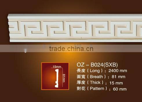 PU Carved panel moulding/3d/line/construction materials/home decoration ceiling/wall