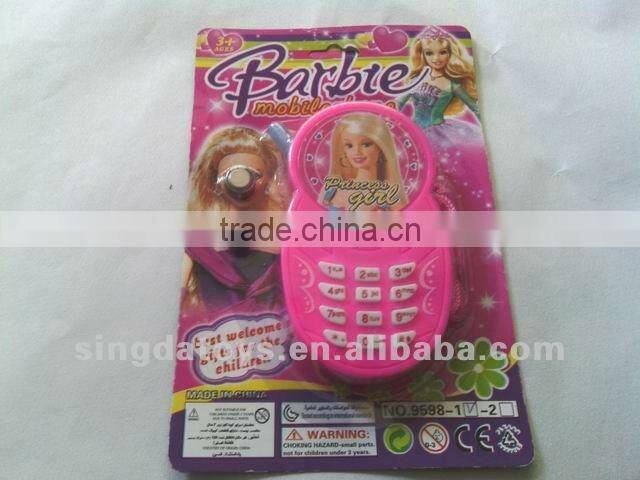 Pink with a beauty girl picture mobile phone