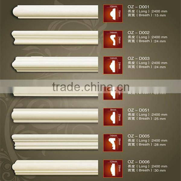 Modern Decorative Polyurethane Ceiling Cornice Moulding Design
