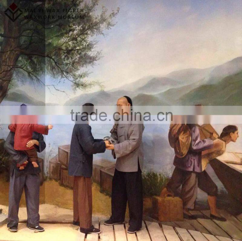 lifelike wax museum figure wax statue for display