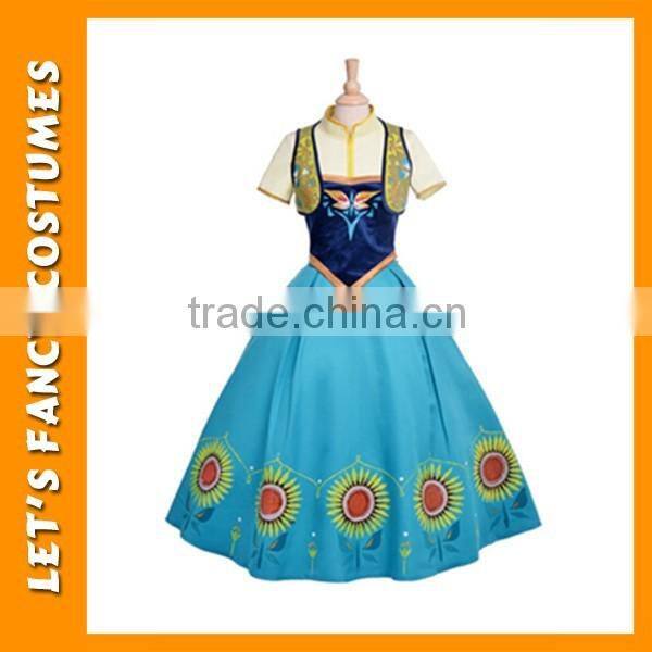 PGWC2620 2016 Newest sandy princess cinderella women blue dress cosplay costume adult