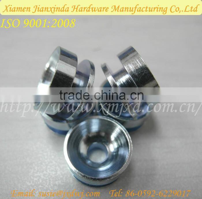Steel Blue White Zinc round housing part