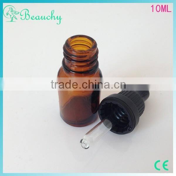 2015 beauchy New Product dropper bottle glass 10ml glass bottles essential oils with rubber pipette childproof cap