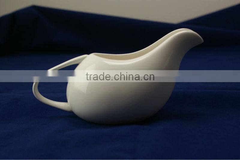 white body crockery porcelain new bone china gravy boat kitchen table ware china manufacture