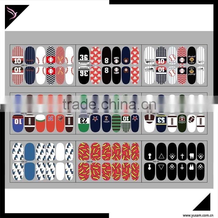 wholesale/OEM sticker decal nail art designs nail art sticker