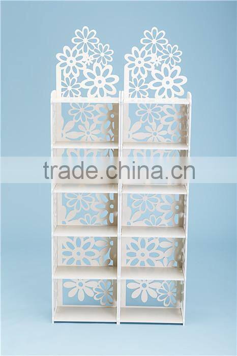 Combination style clearly flower patten bookcase furniture bedroom sets with prices