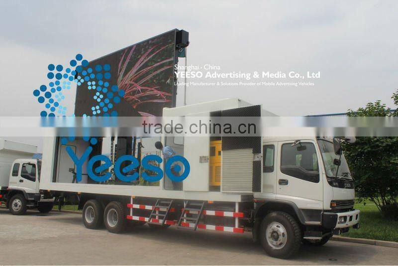 New Generation Mobile Advertising Truck, Modified LED Container for outdoor ad,events,live show Language Option French