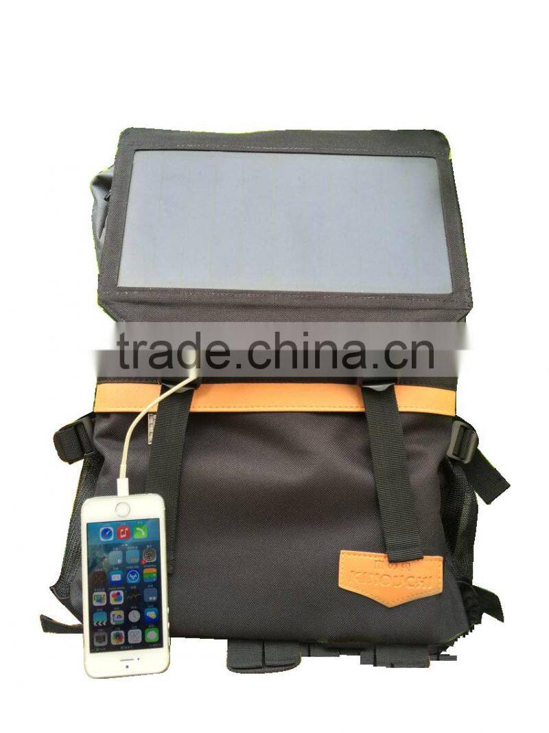 travel hiking solar backpack phone charger