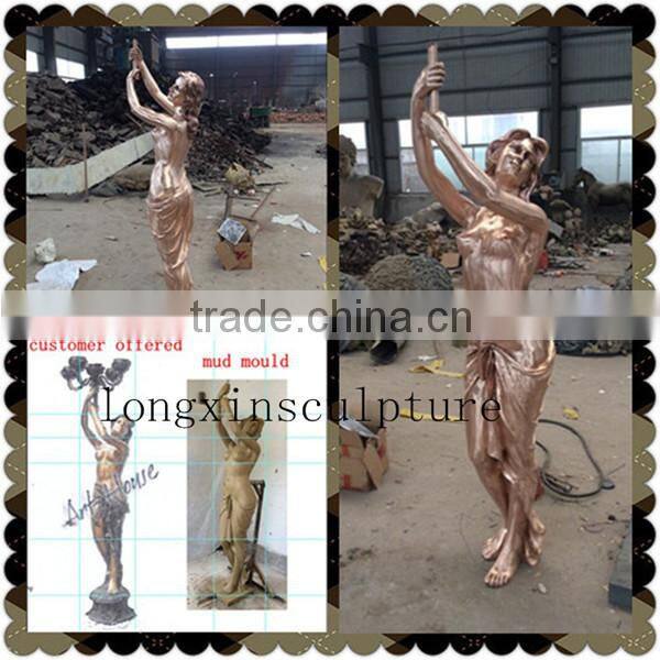 Ancient Bronze Soldier Statue Metal Cast Knight Bronze Statue