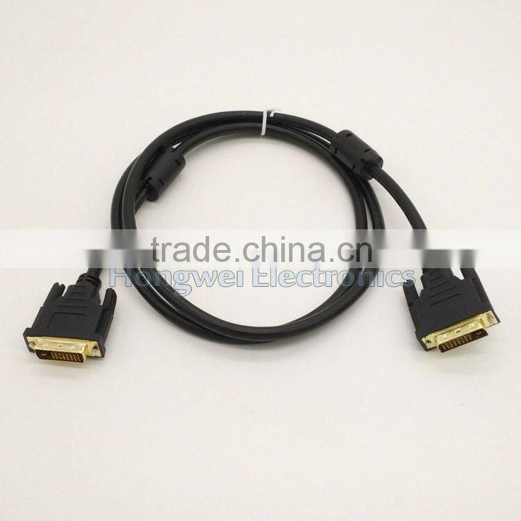 Blue-rays player HDTV digital cables video wire customized gold plated DVI cables