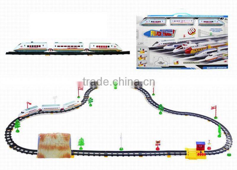 DIY Hot and New Kids Plastic Toy B/O Rail Car