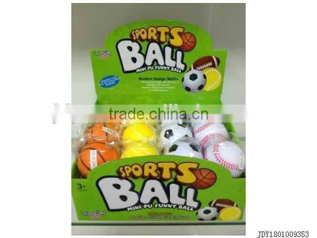 Hot selling 3" pu globe bouncing ball toy,foam bouncing ball toy,soft sport ball toy
