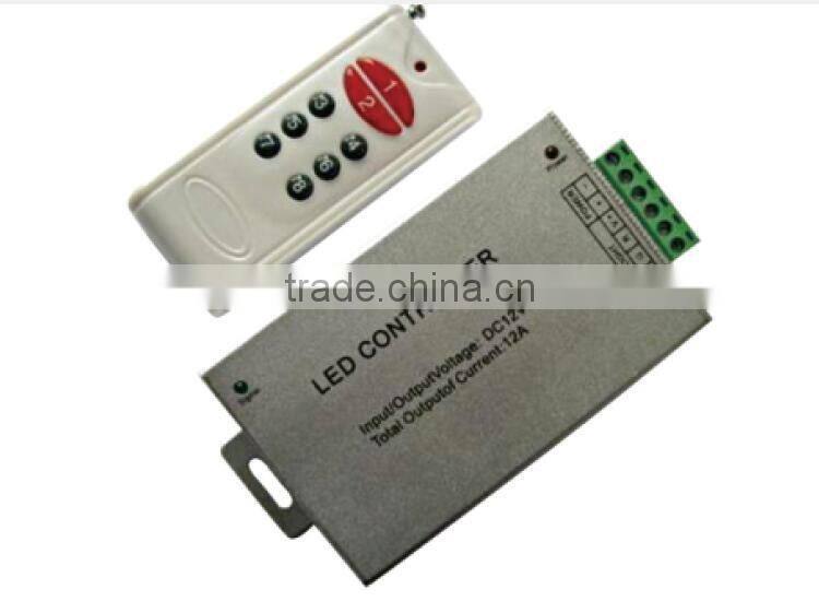 DC5V/12V/24V 6-key RF ABS shell remote controller/Dimmer for led strip light