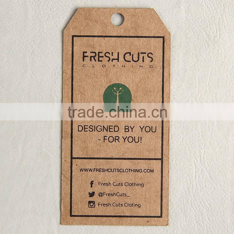 Garment accessories supplier custom simple paper card for comfort stretch apparel