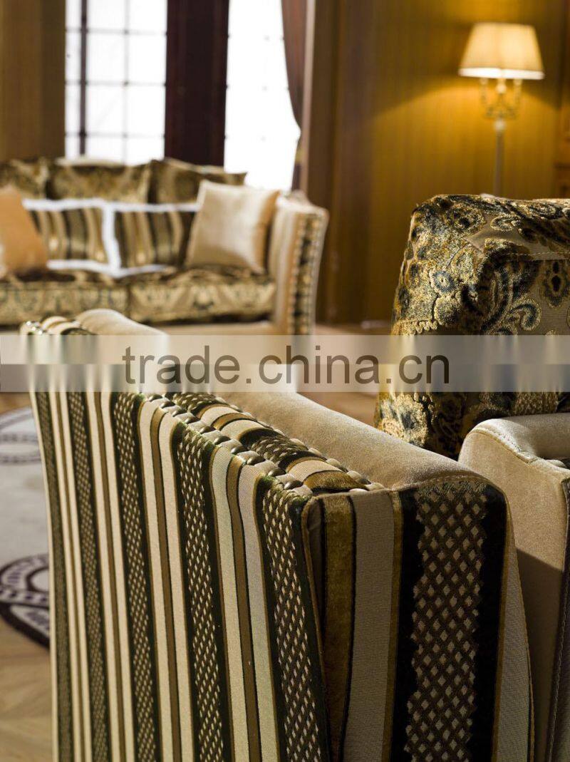 classical antique fabric luxury italian sofa set AL171