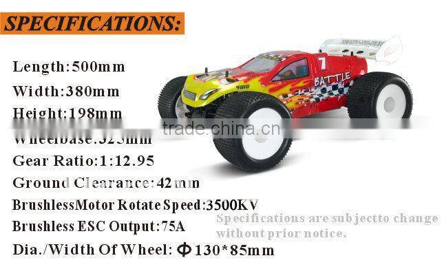 1/8th Sacle Brushless Electric Powered Off Road Truggy