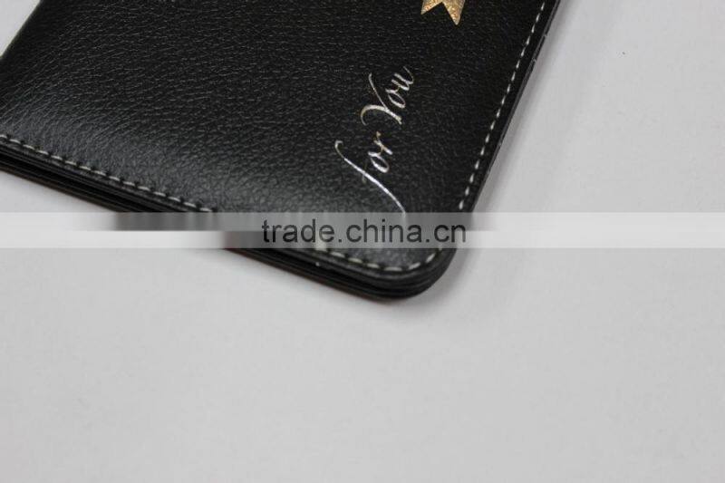 fashional high quality cow Leather passport holder/leather name card holder/leather cheque holder
