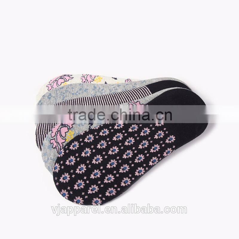 Custom Cotton Knitted Women No Show Ankle Invisible Sock