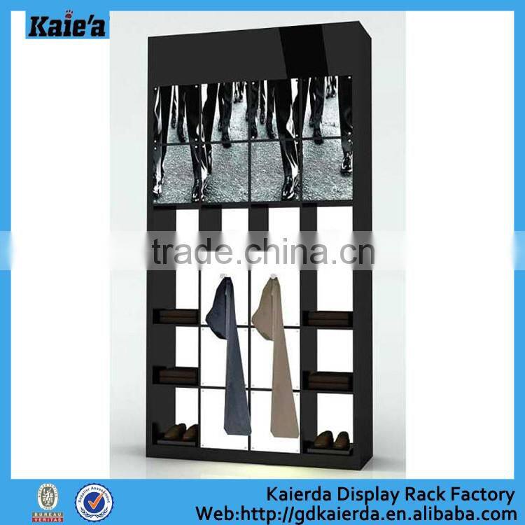Kaierda Latest clothes display racks/wood dispaly shelf /clothing display shelf