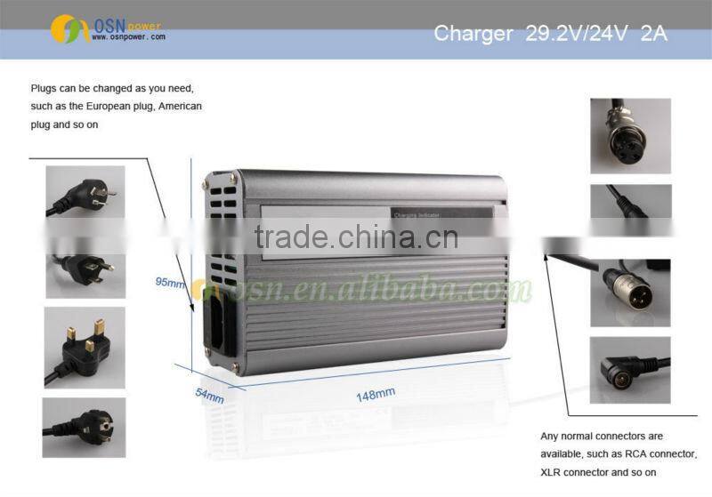 24V 2A li-ion battey charger