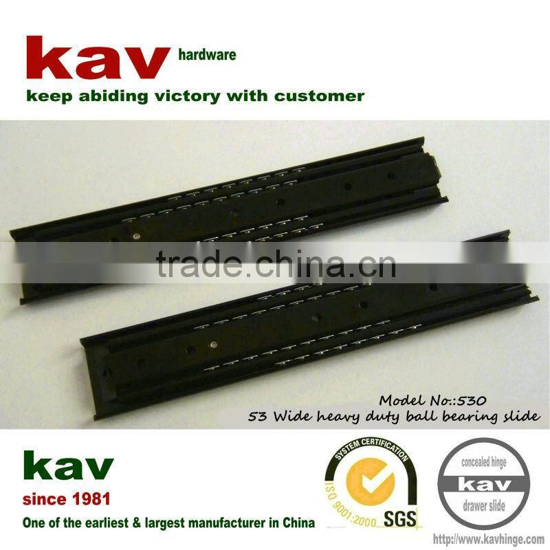 53mm wide ball bearing industrial draw track for telecommunication racks