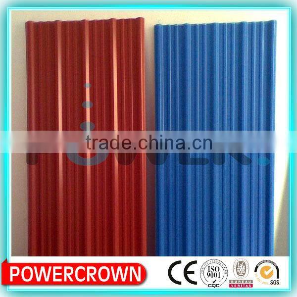 Color Coated Corrugated Steel Roofing Tile