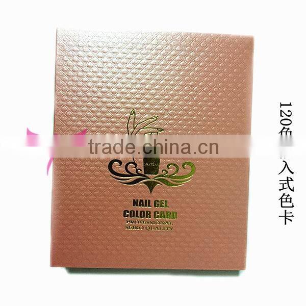 120 216 colors nail gel color card,gel polish color display book