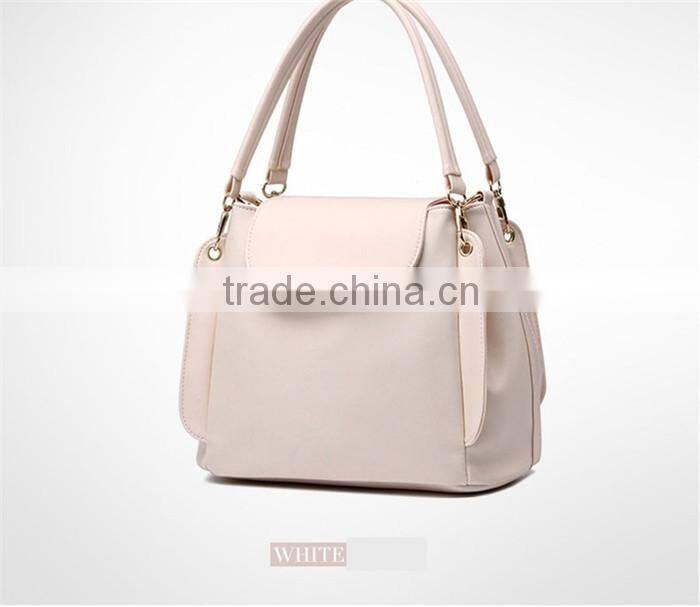 Low cost pu hand carry bag women leather handle crossdody sling bags