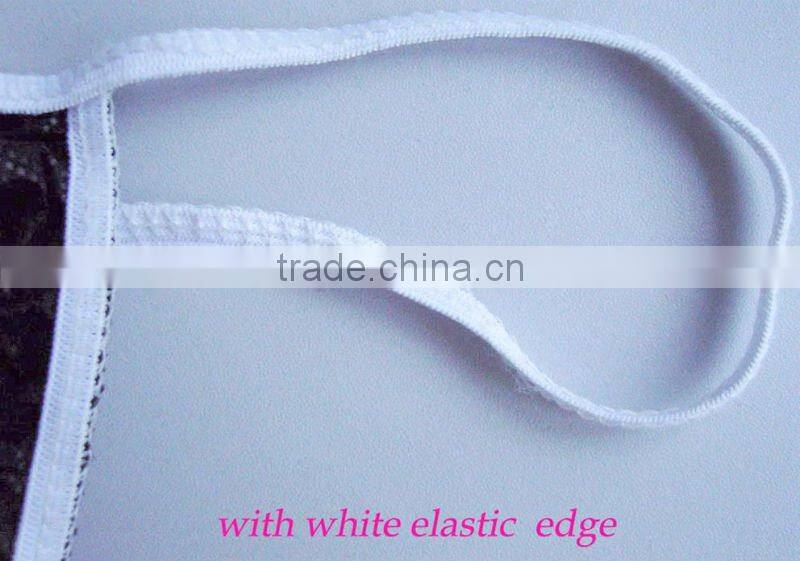 Disposable Sexy G-string with White Elastic Edge for Spray Tanning