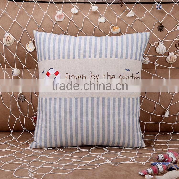 2015 Cotton and linen europeanism ocean series digital printing car hold pillow cushion for leaning on sofa sets