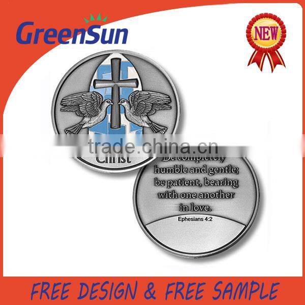 Copper Plating Metal Blank Souvenir Coin