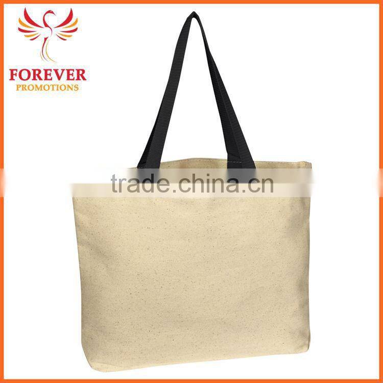 Chinese Supplier Wholesale Cotton Blank 8 OZ. Canvas Tote Bag