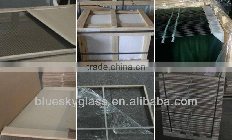 Standard size 12mm silk screen tempered glass panel with CE certificates