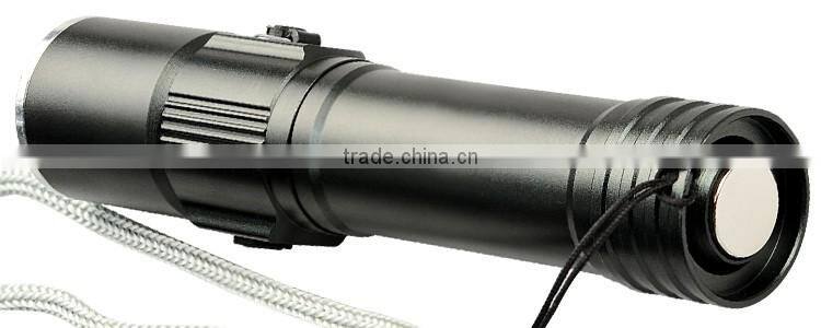 latest China factory XPG 5w 18650 rechargeable Mini zoom flash light for camping outdoor