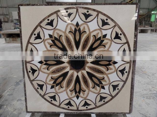 The fashion custom-made medallion Floor marble tile pattern