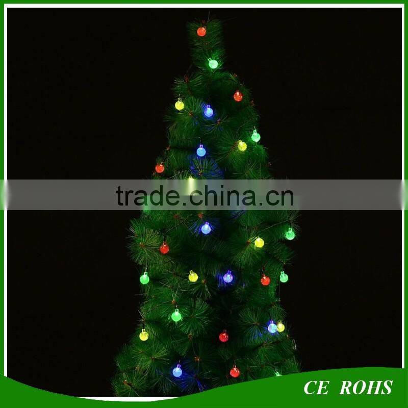 Decorative Solar Lawn Lights Colorful Outdoor 50 LED Colorful Bubble Solar String Light for Christmas Party Wedding