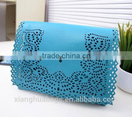 Fashion lady evening bags with hollow pattern