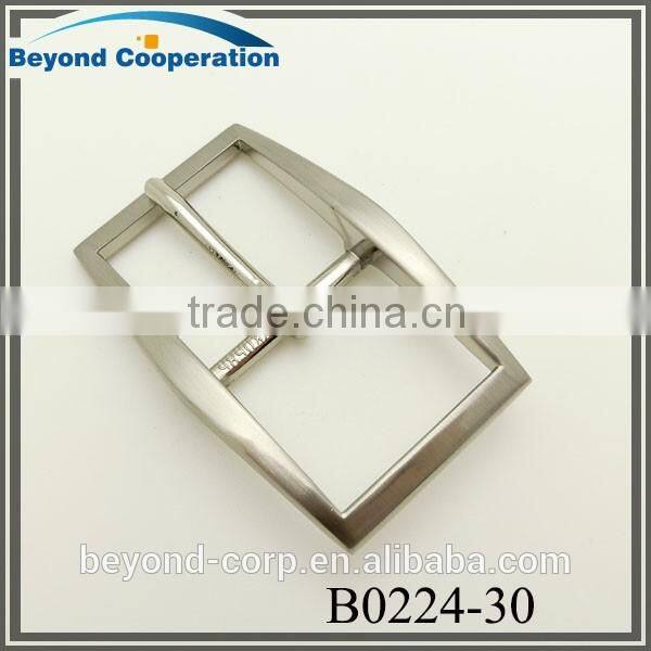 Nickel brushed electronic plating H shape buckle for 30mm leather belt
