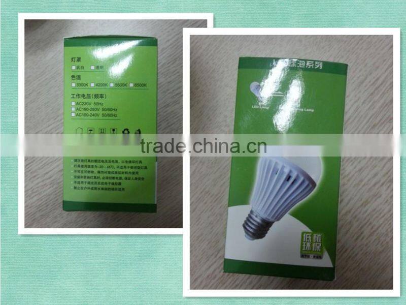 led bulb plastic 3w CE&RoHS indoor plastic bulb light