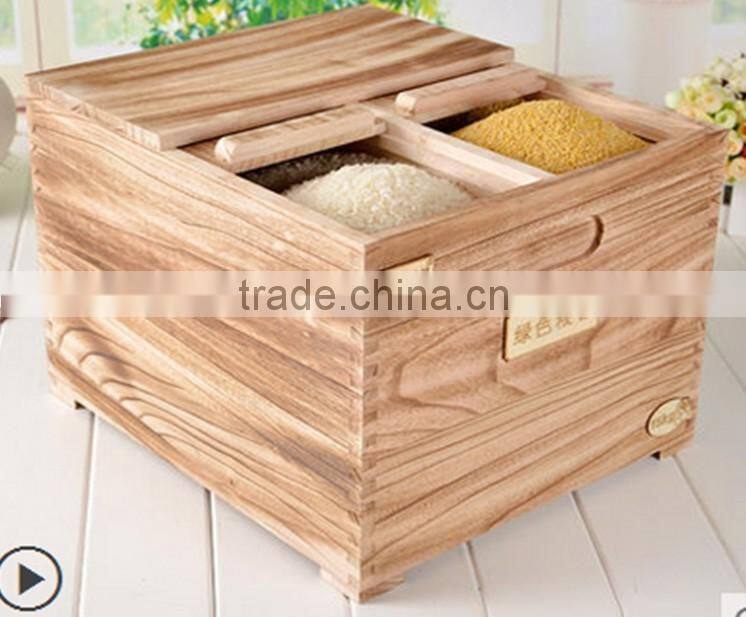 Japanese household cheap wood rice box