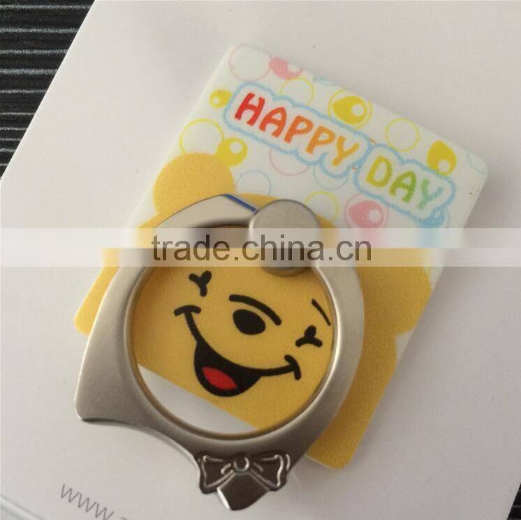 Hot sell universal portable plastic mobile phone ring holder for desk